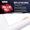 U.S. Art Supply 12-Ounce Triple Primed Gesso 36" Wide x 6' Long (2 Yards), 100% Cotton, Acid-Free - Unstretched Canvas Rolls for Painting, Oil & Acrylic, Murals - Cut To Frame Size